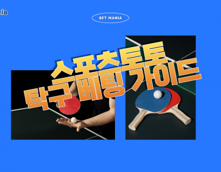 스포츠토토 탁구 베팅 가이드