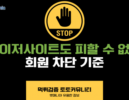 메이저사이트라 해도 피할 수 없는 회원 차단 기준은 무엇일까?