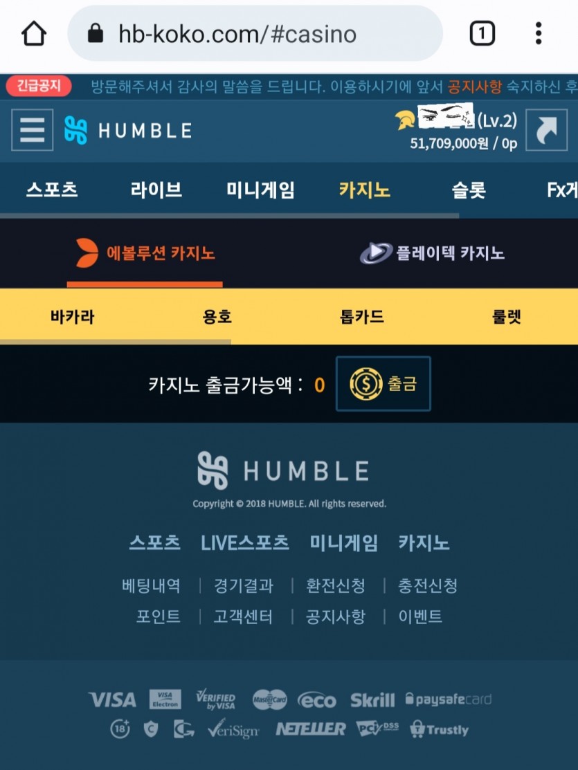 보유금 5100만원 먹튀